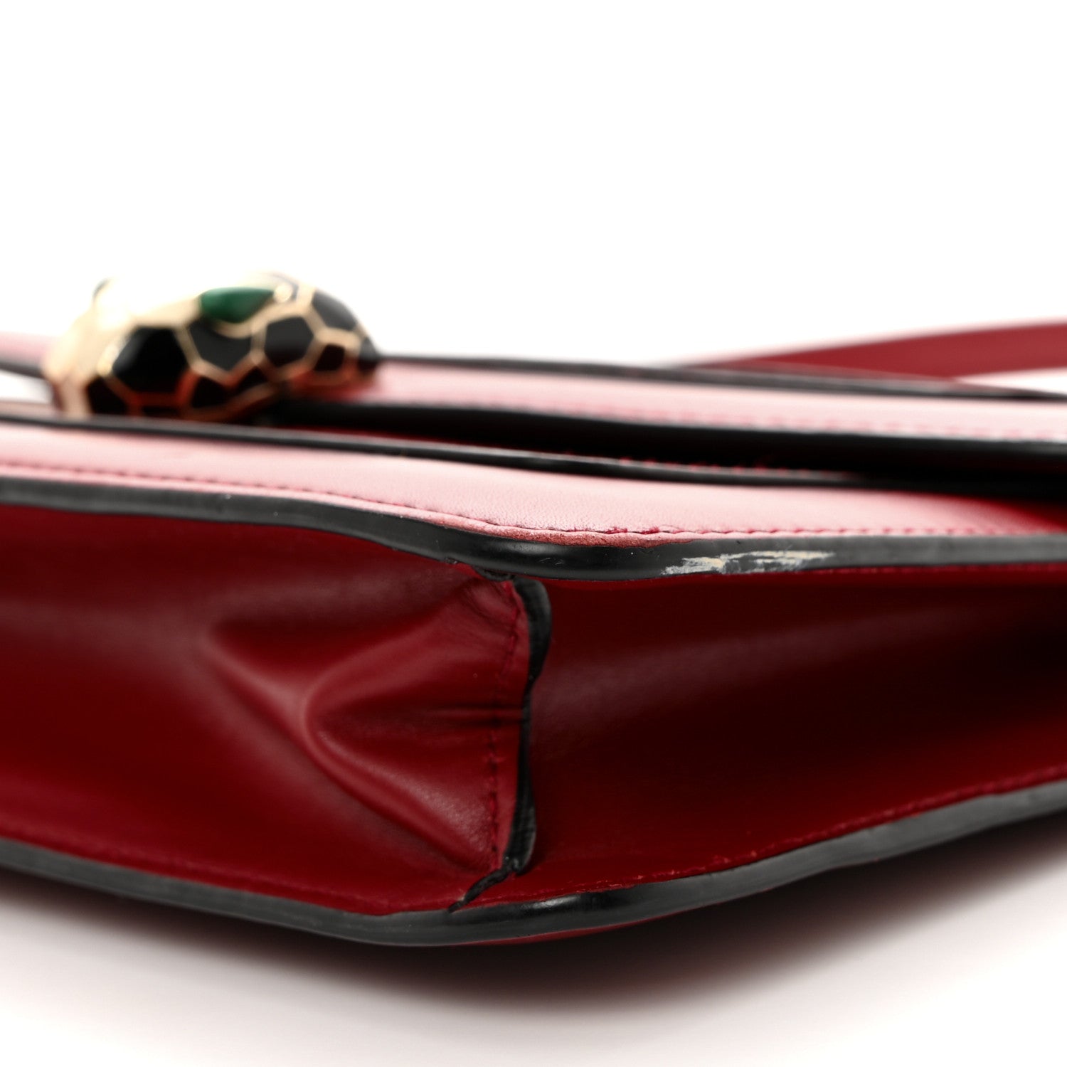 Bulgari Calfskin Serpenti Forever Crossbody Bag Ruby Red 11 of 14