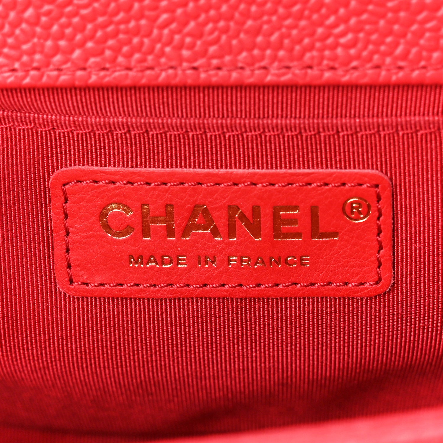 Chanel Caviar Quilted Medium Boy Flap Red 6 of 10