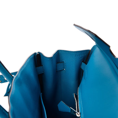 Hermes Swift Birkin 25 Bleu Zanzibar 11 of 35