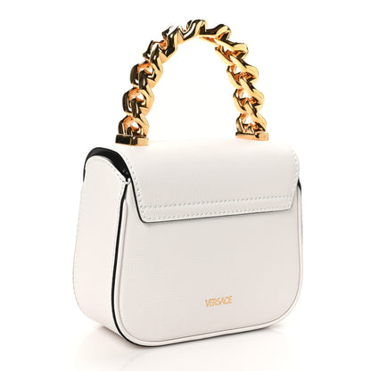 Versace Grained Calfskin Mini La Medusa Bag White 3 of 9