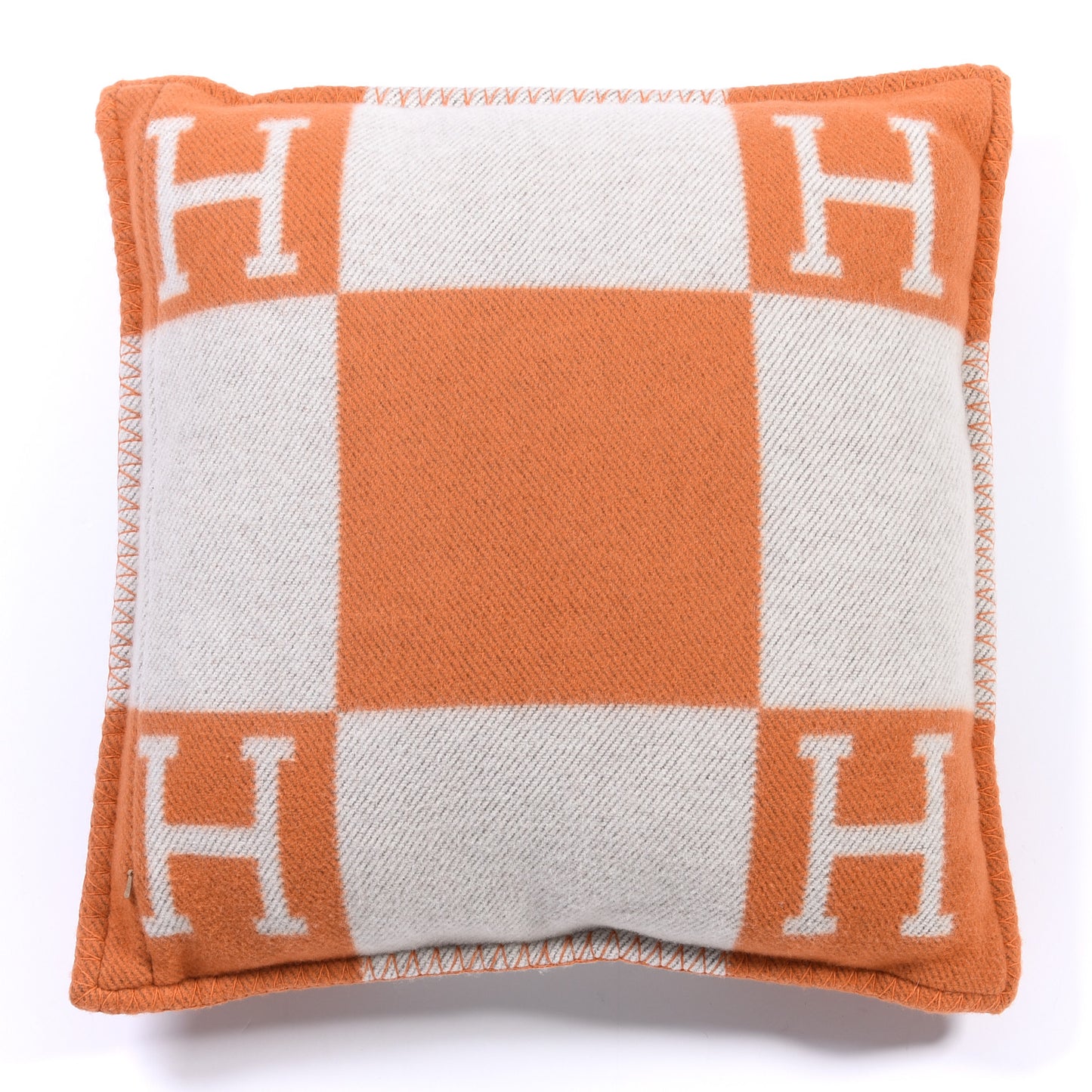 Wool Cashmere Avalon Pillow PM Ecru Potiron