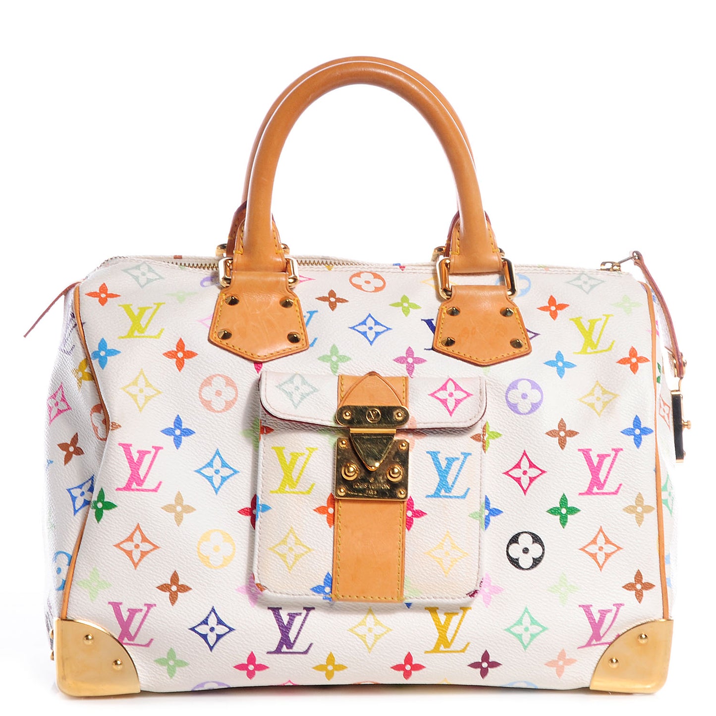 Monogram Multicolor Speedy 30 White