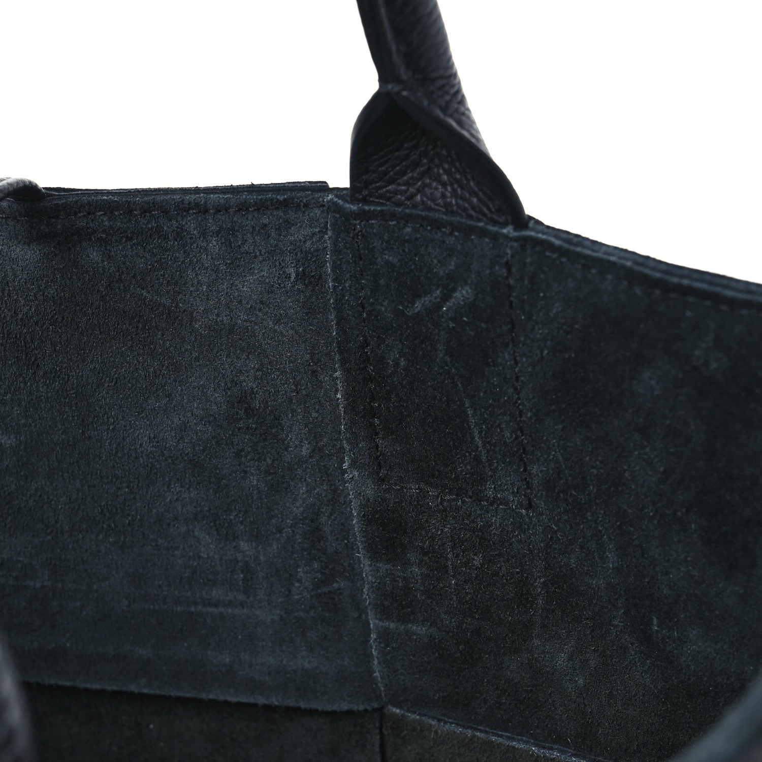 Bottega Veneta Grained Calfskin Intrecciato Small Arco Tote Black 10 of 11