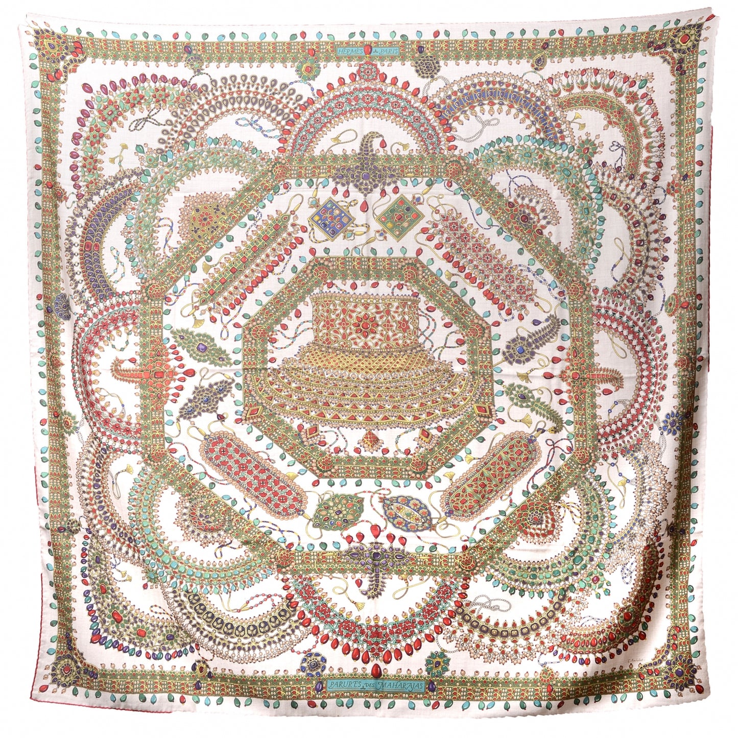 Cashmere Silk Parures Des Maharajas Shawl 140