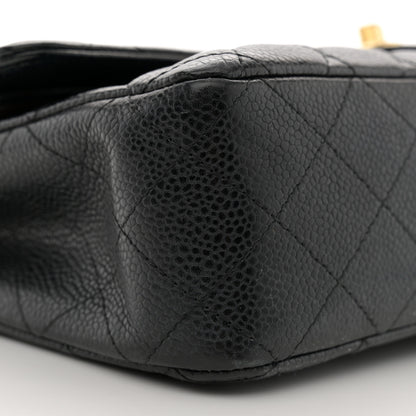 Chanel Caviar Quilted Medium Double Flap Black 9 of 12