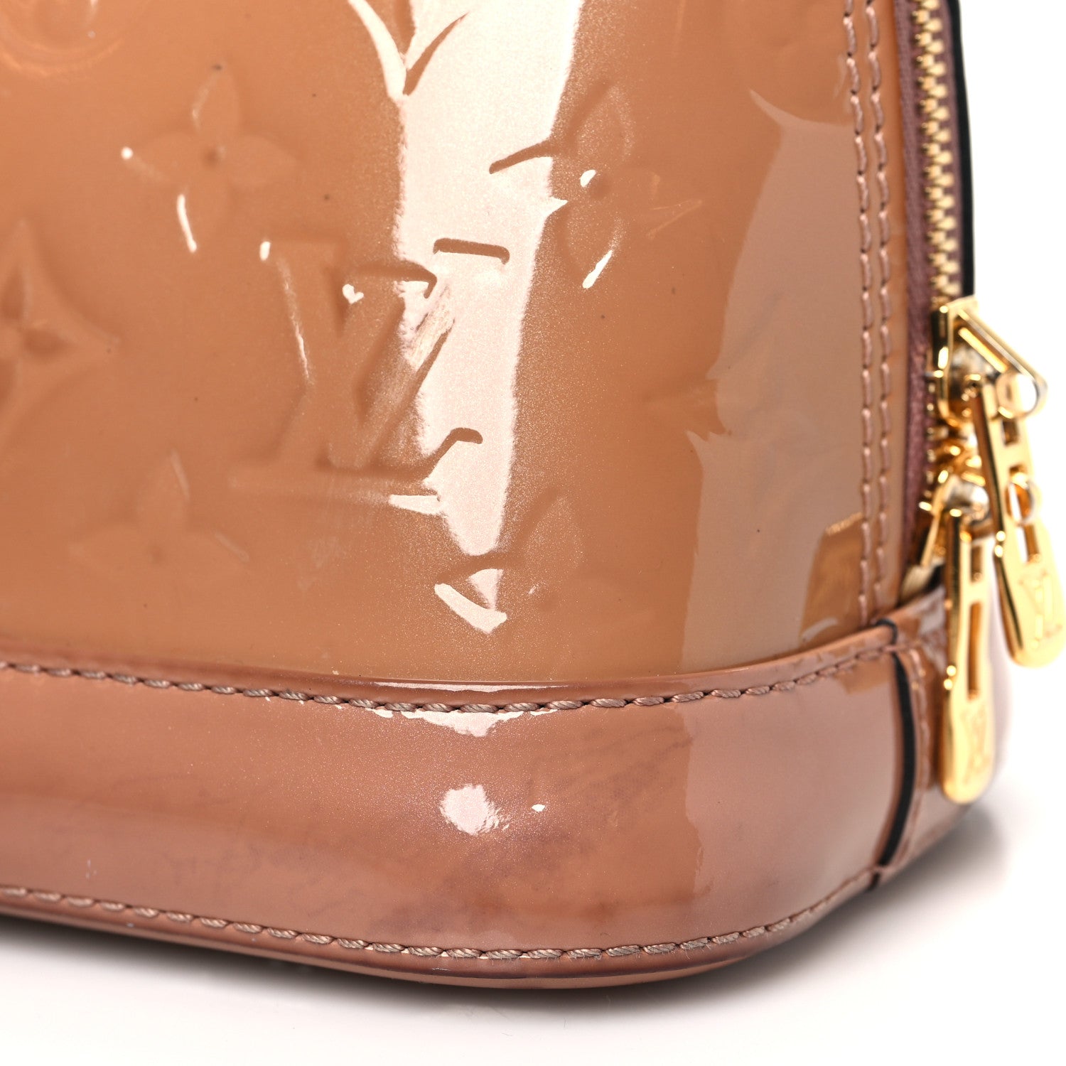 Louis Vuitton Vernis Alma BB Rose Velours 11 of 11