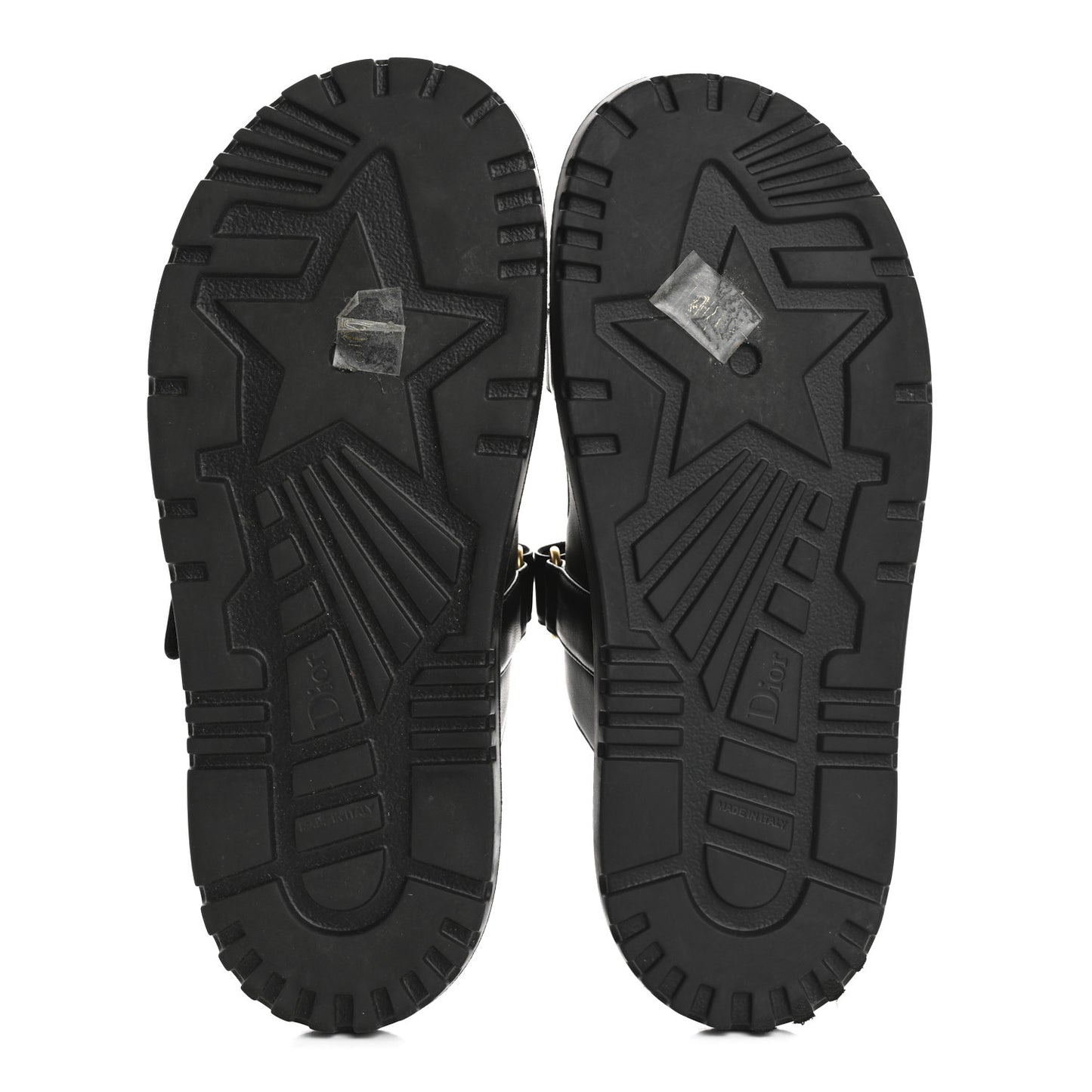Lambskin Dioract 10mm Slide Sandals 41 Black