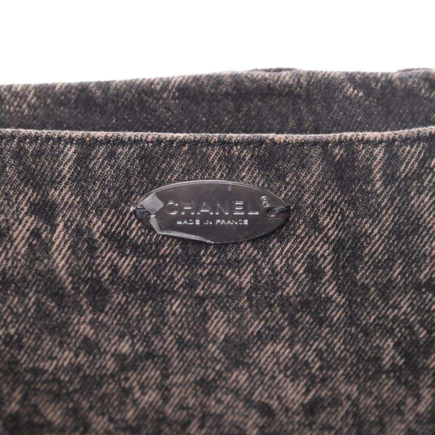 Denim Quilted Denimpression Flap Rose Clair