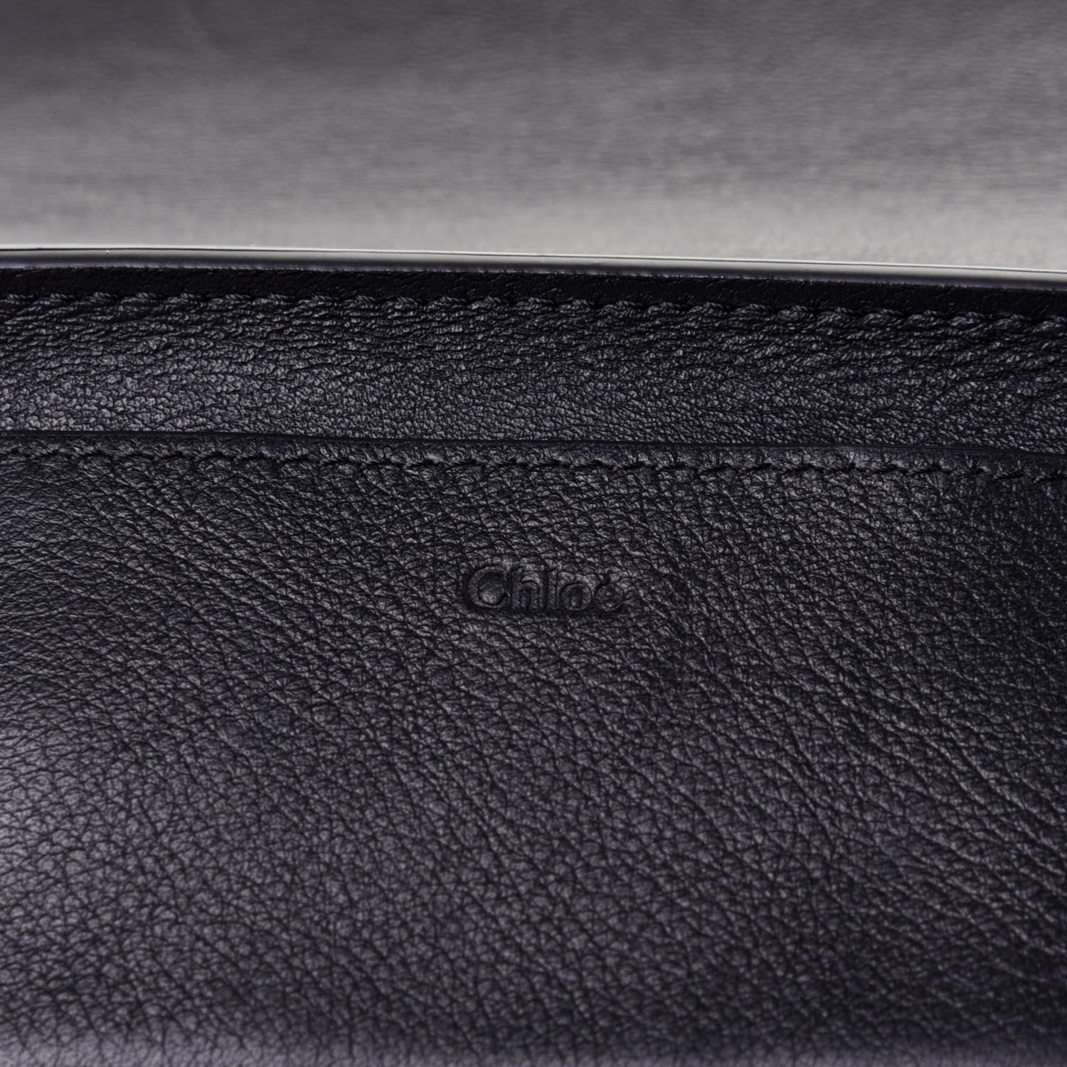 Chloe Smooth Calfskin Drew Bijou Clutch Black 8 of 10