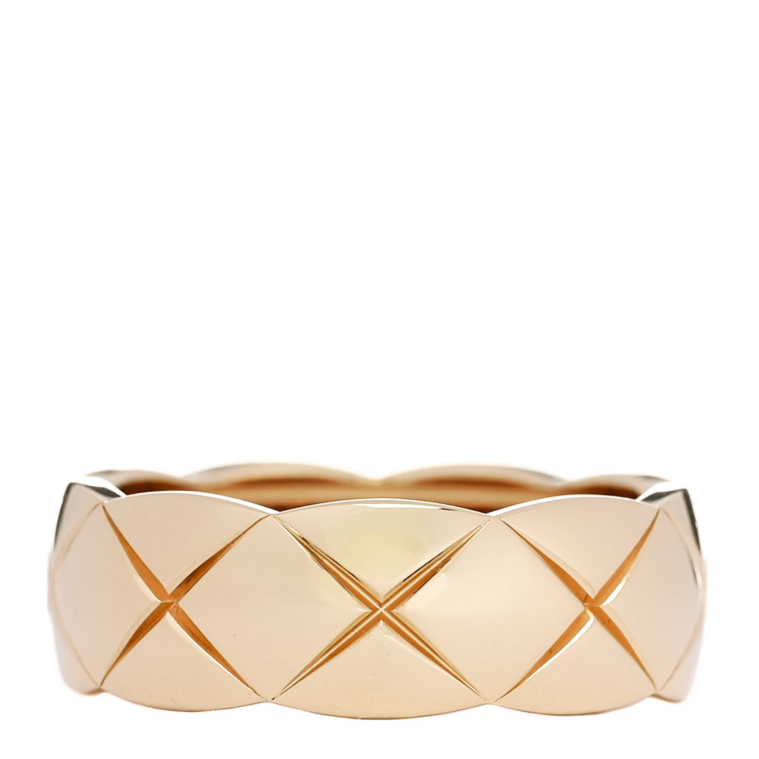 Chanel 18K Yellow Gold Small Coco Crush Ring 53 6.5 3 of 6