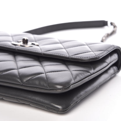 Chanel Lambskin Quilted Medium Trendy CC Flap Grey 9 of 11