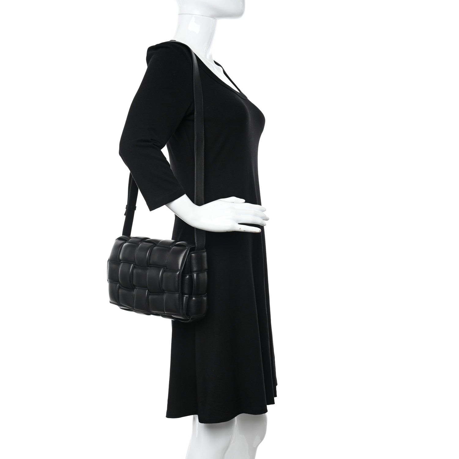 Bottega Veneta Nappa Maxi Intreccio Padded Cassette Crossbody Bag Black 2 of 10