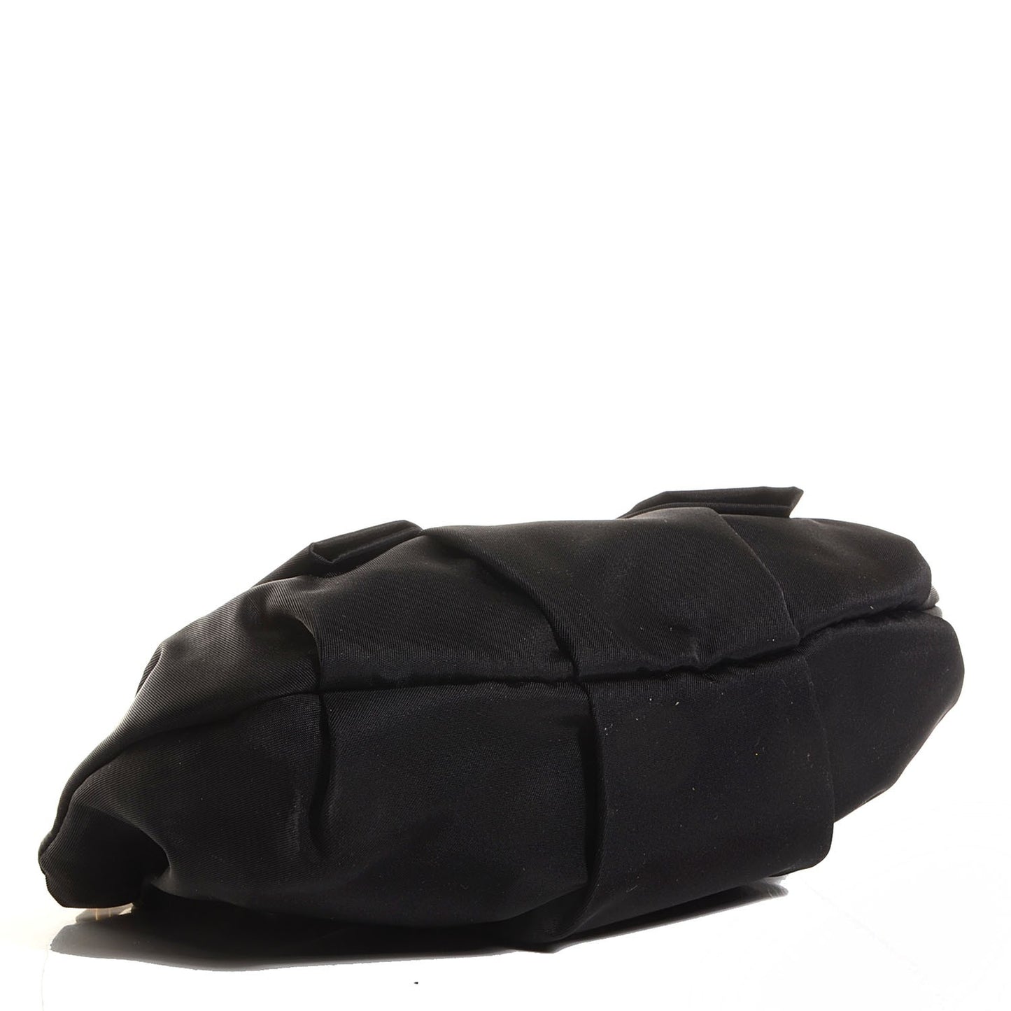 Tessuto Nylon Bow Wristlet Nero Black