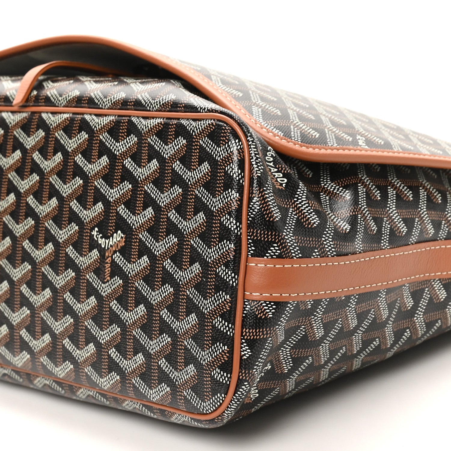 Goyard Goyardine Capetien Messenger Bag Black Gold 10 of 11