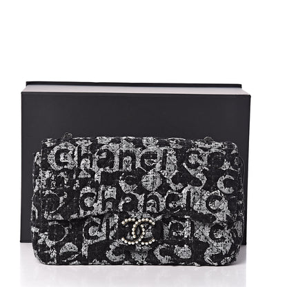 Chanel Tweed Westminster Pearl Flap Black 15 of 15