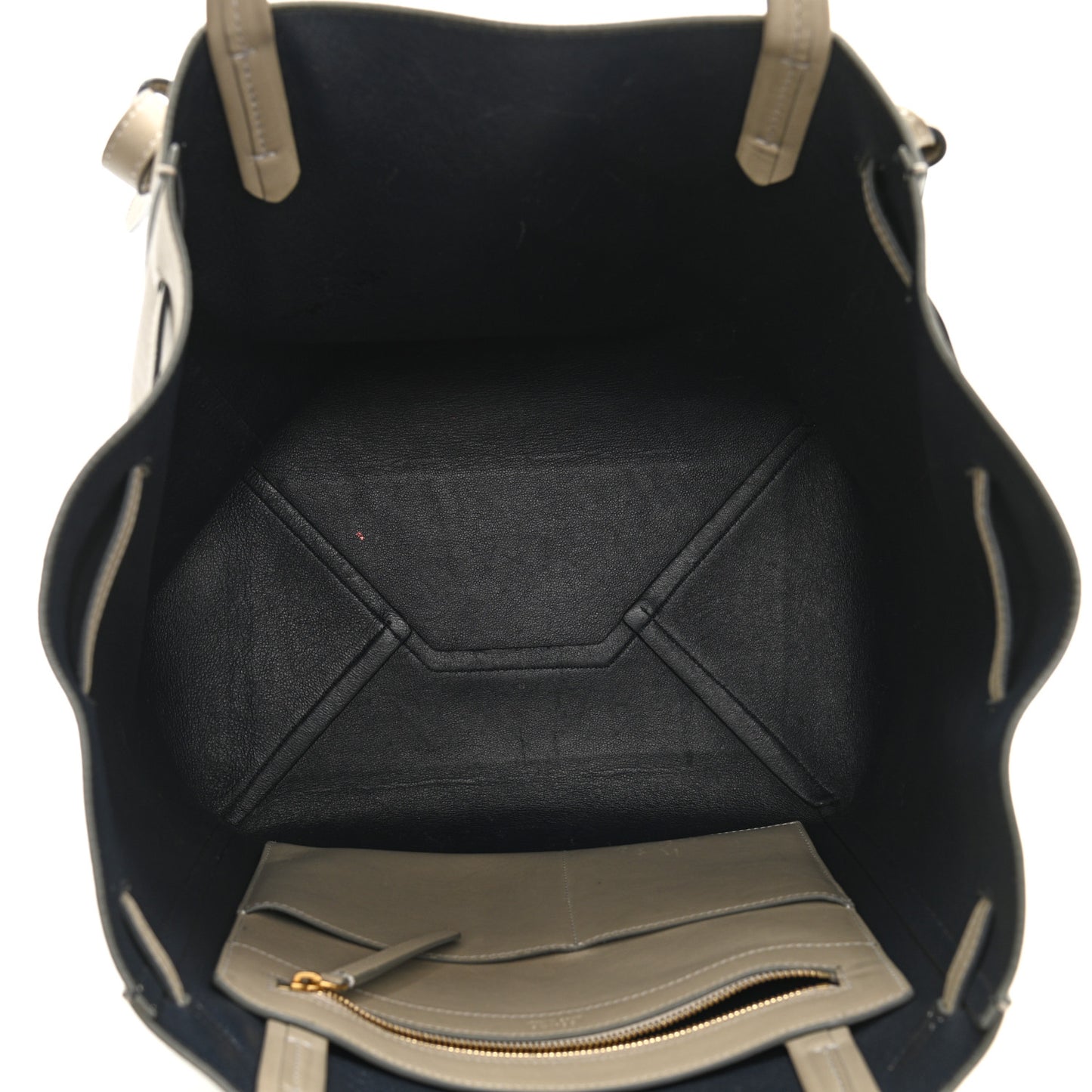 Smooth Calfskin Small Belt Cabas Phantom Taupe