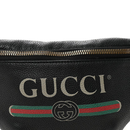 Gucci Grained Calfskin Small Logo Belt Bag Black 8 of 10