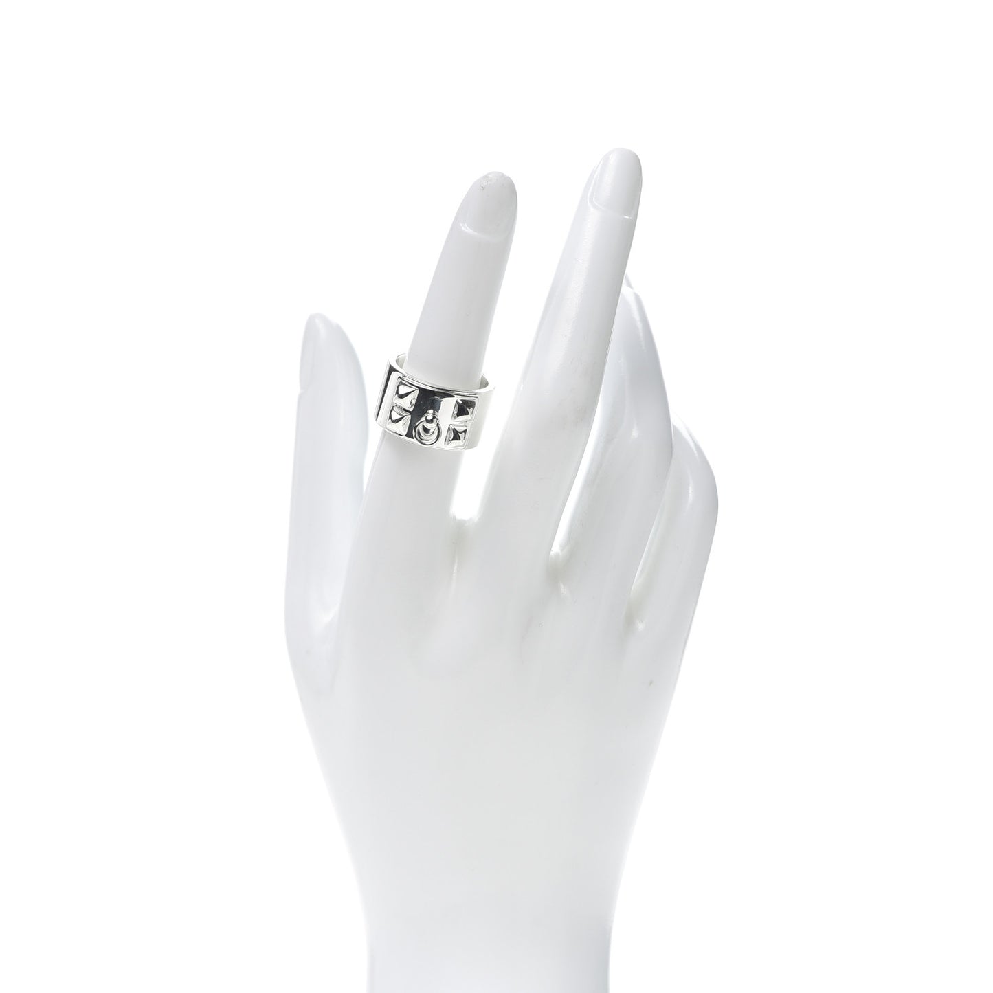 Sterling Silver Collier De Chien CDC Ring 54 6.75