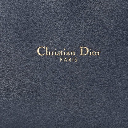 Christian Dior Goatskin Saddle Long Wallet With Chain Dark Blue 8 of 14