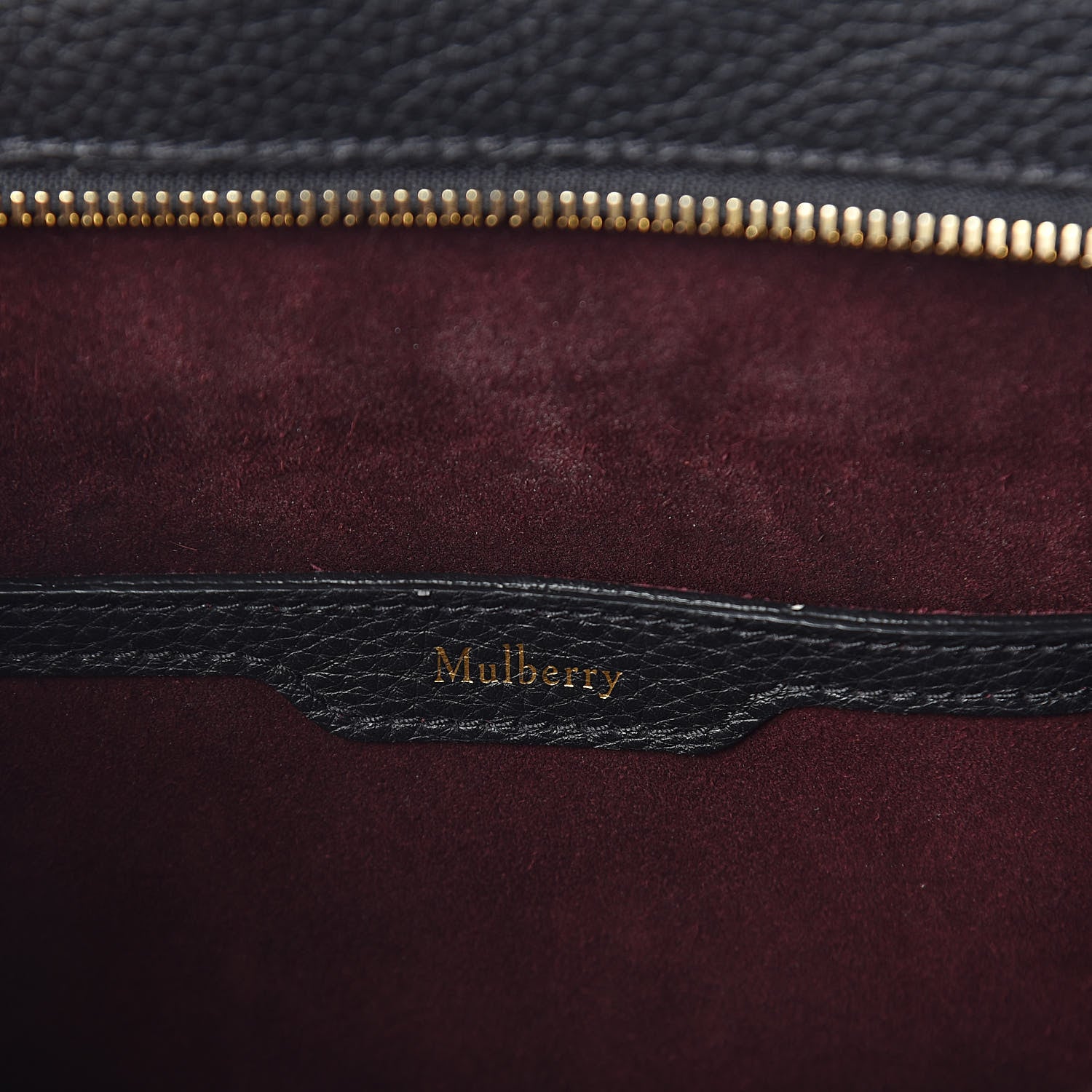 Mulberry Classic Grain Bayswater Zip Tote Black 6 of 9