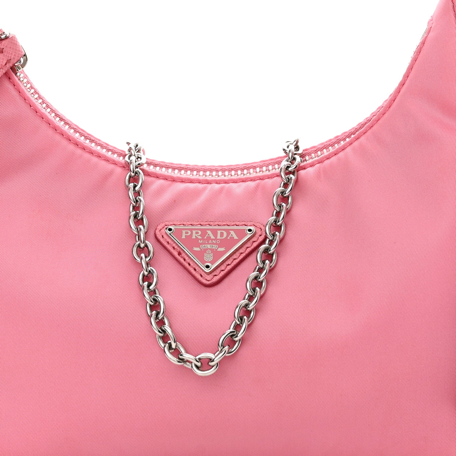 Prada Nylon Re-Edition 2005 Shoulder Bag Begonia 9 of 11