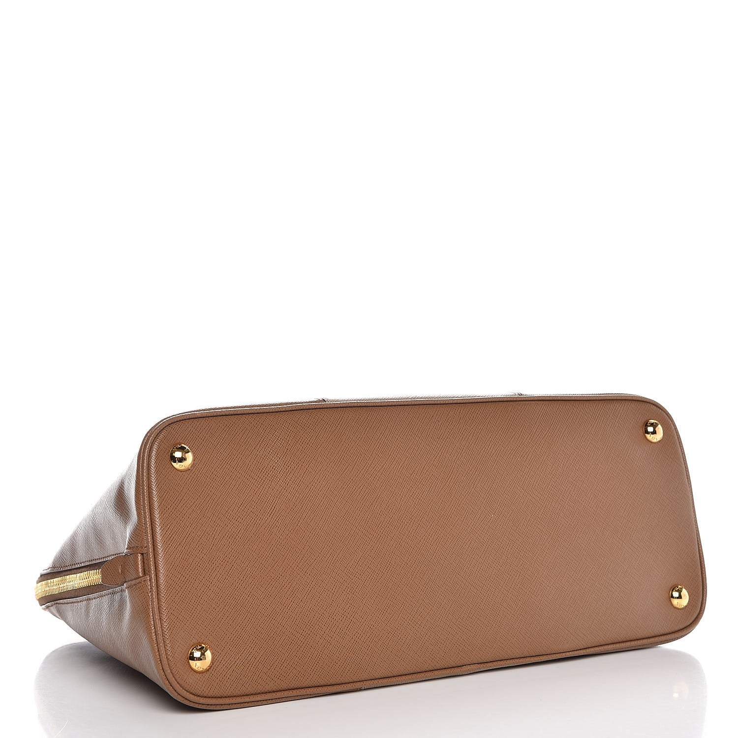 Prada Saffiano Lux Bi-Color Promenade Tote Nocciolo Visone 4 of 7