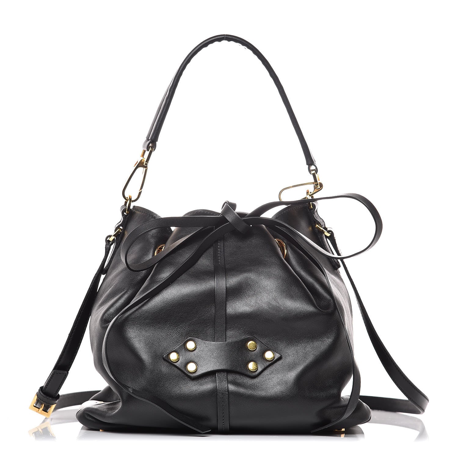 Miu Miu Nappa Bucket Bag Black 1 of 7