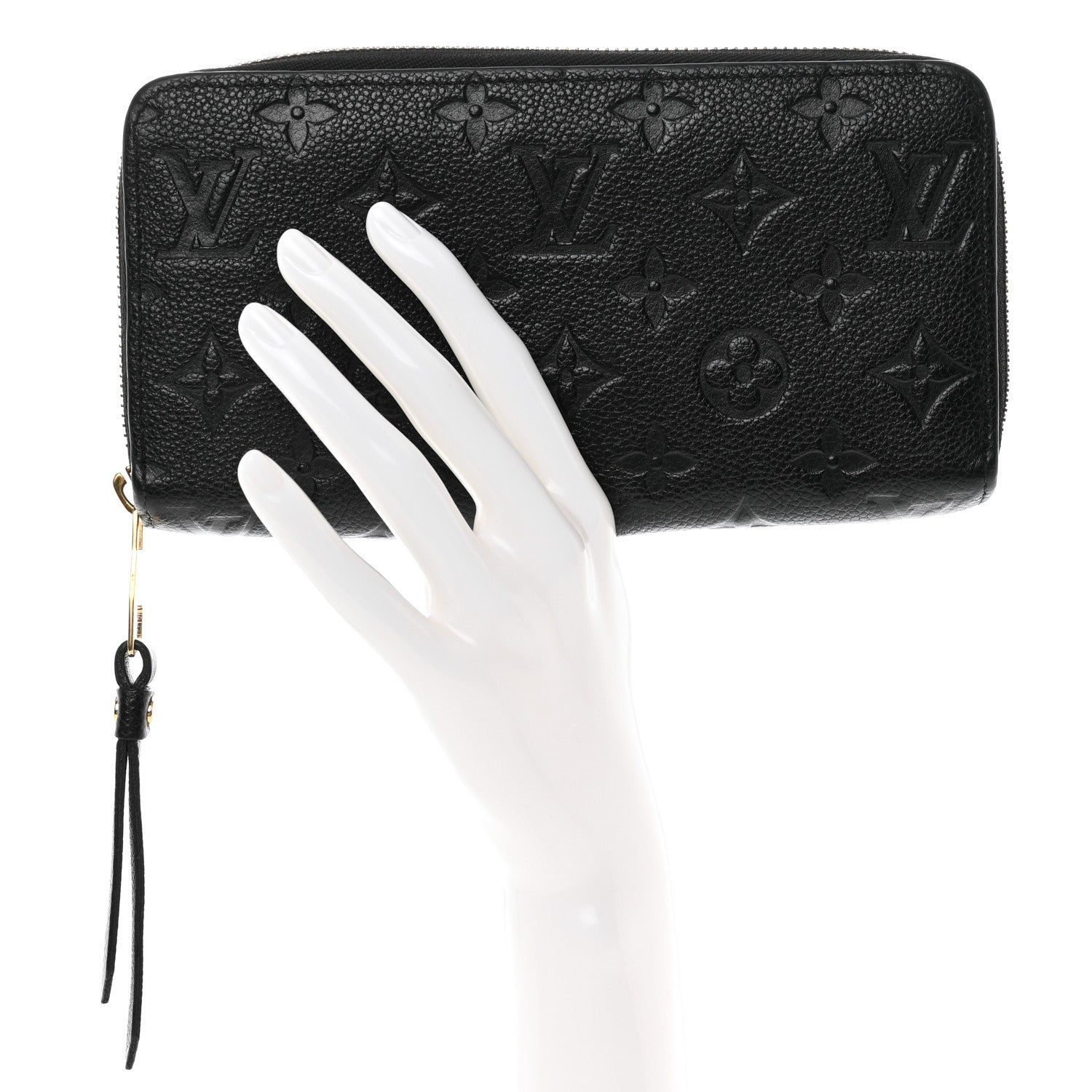 Louis Vuitton Empreinte Zippy Wallet Black 2 of 9