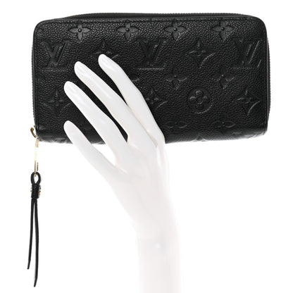 Louis Vuitton Empreinte Zippy Wallet Black 2 of 9