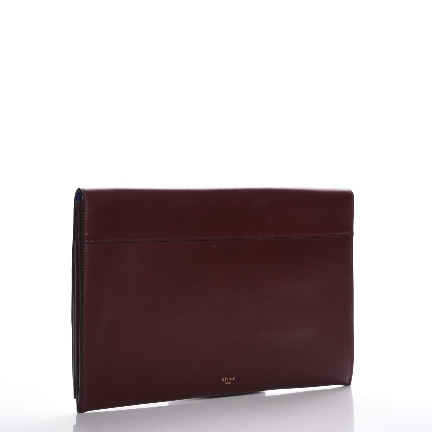 Palmelato Calfskin Coin Clutch Burgundy