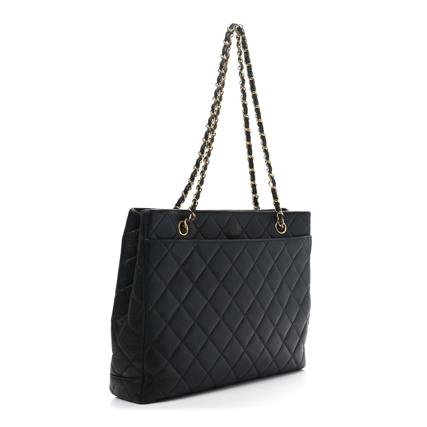 Chanel Caviar Quilted Shopper Tote Black 3 of 10