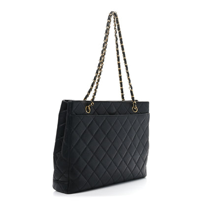 Chanel Caviar Quilted Shopper Tote Black 3 of 10