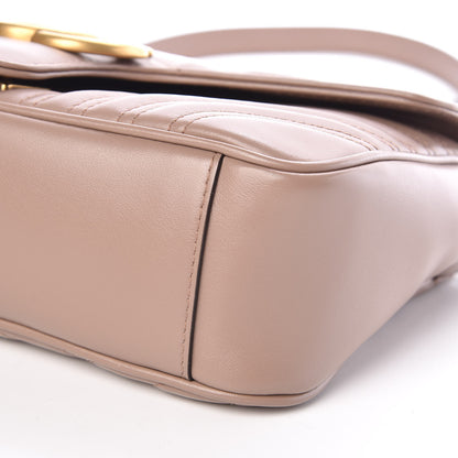 Gucci Calfskin Matelasse Small GG Marmont Shoulder Bag Porcelain Rose 9 of 10
