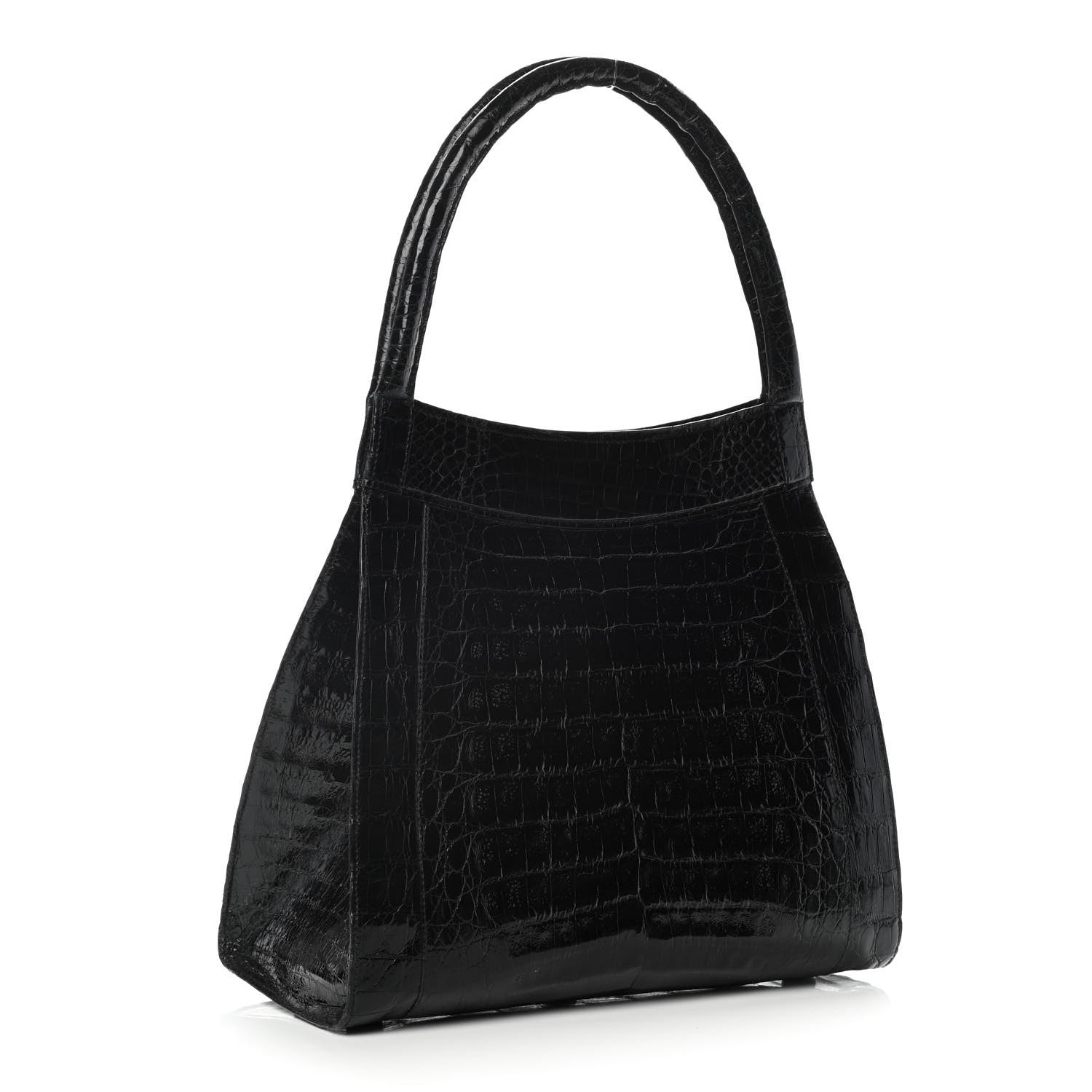 Nancy Gonzalez Crocodile Top Handle Bag Black 2 of 10
