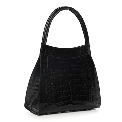 Nancy Gonzalez Crocodile Top Handle Bag Black 2 of 10