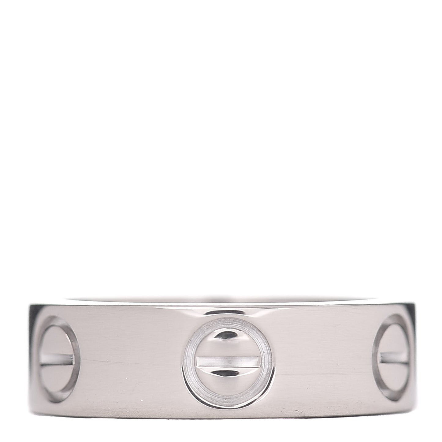 18K White Gold 5.5mm LOVE Ring 48 4.5