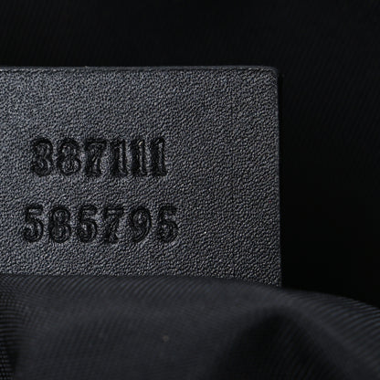 Gucci GG Supreme Monogram Web Messenger Bag Black 7 of 11