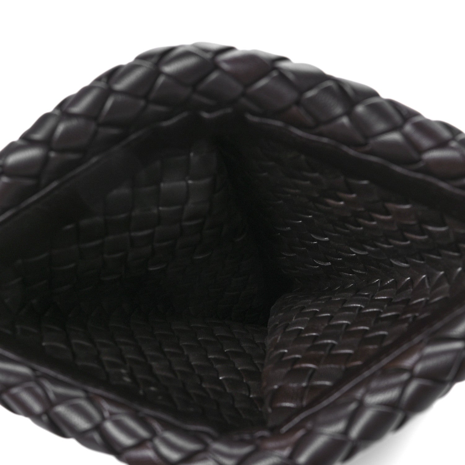 Bottega Veneta Nappa Intrecciato Crisscross Clutch Fondente 5 of 7