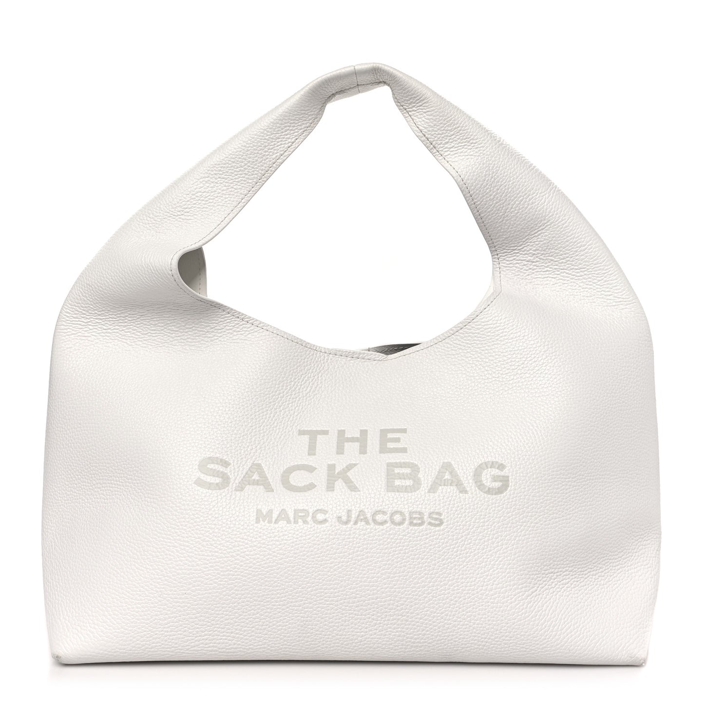 Grained Calfskin The XL Sack Bag White