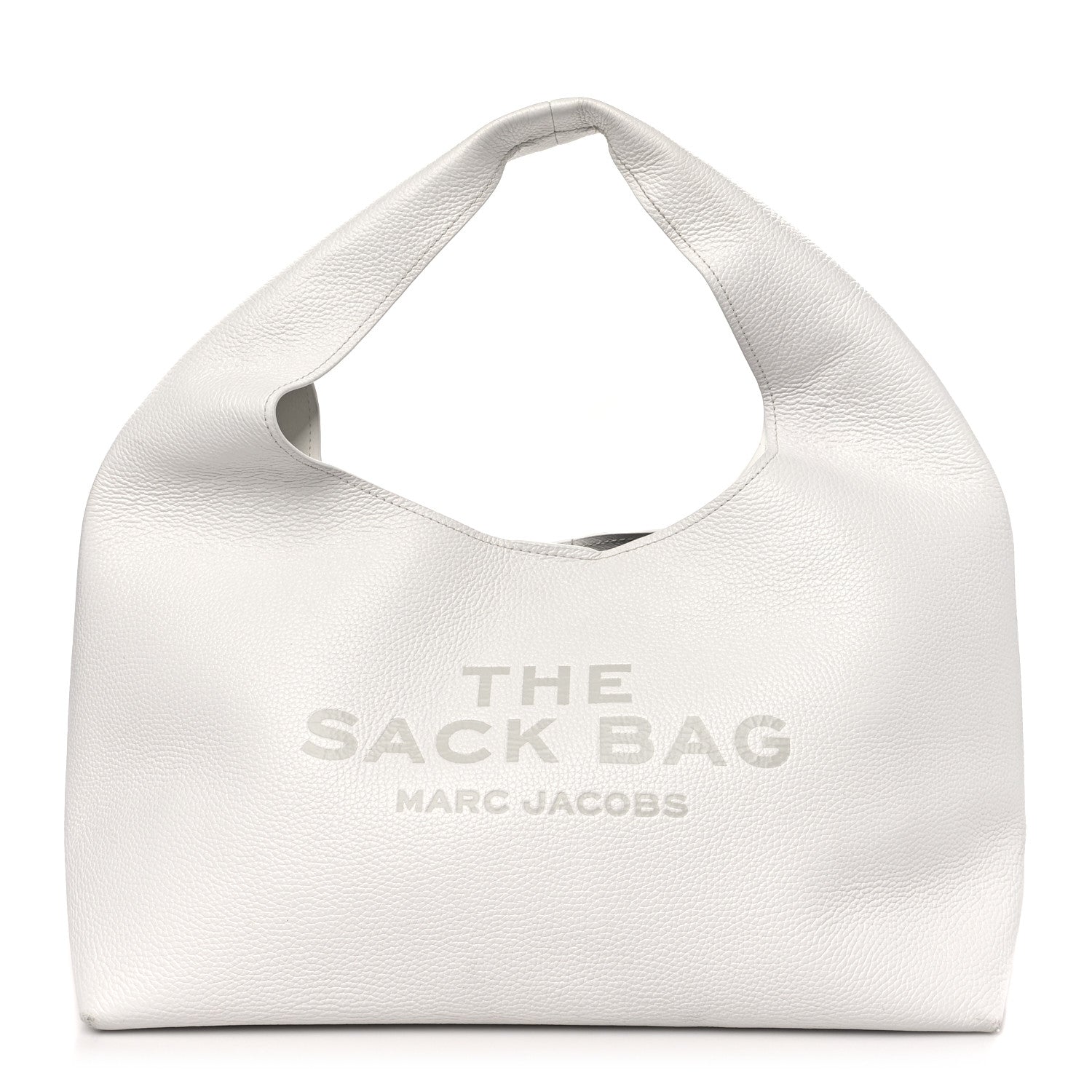 Marc Jacobs Grained Calfskin The XL Sack Bag White 1 of 12