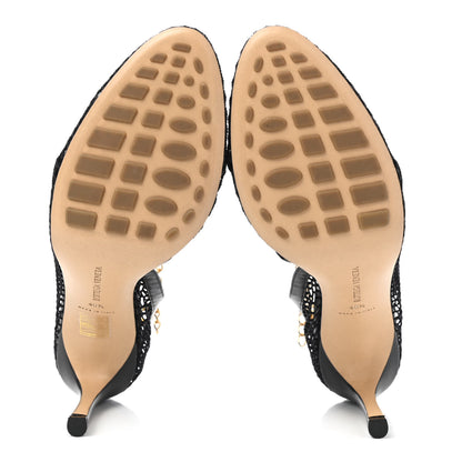 Bottega Veneta Mesh Nappa Chunky Chain Sandals 40.5 Black 5 of 7