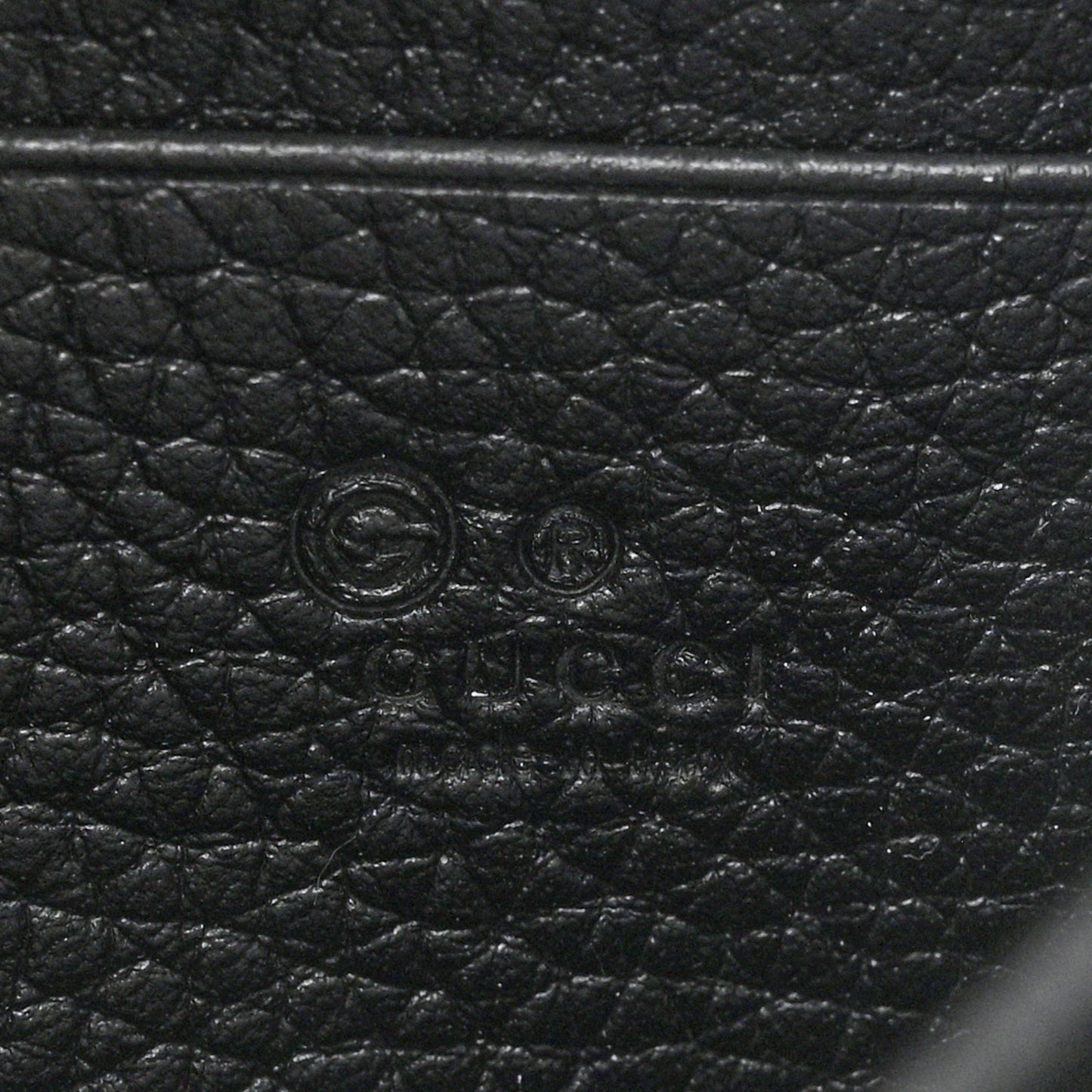 Calfskin GG Marmont Chain Wallet Black