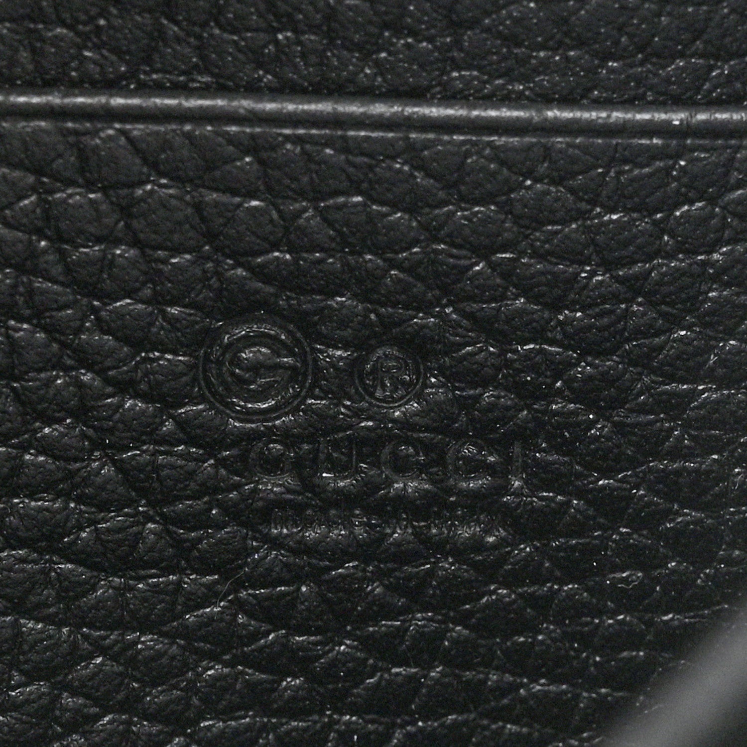 Gucci Calfskin GG Marmont Chain Wallet Black 6 of 12