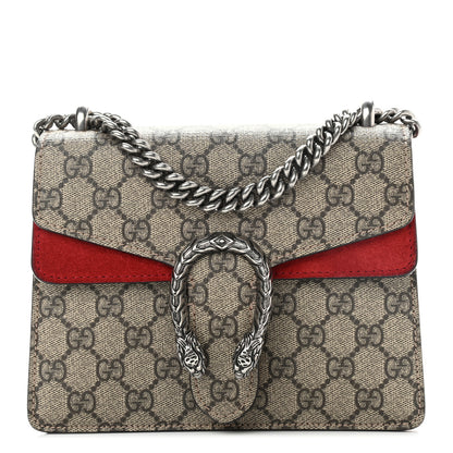 Gucci GG Supreme Monogram Mini Dionysus Shoulder Bag Hibiscus Red 1 of 10