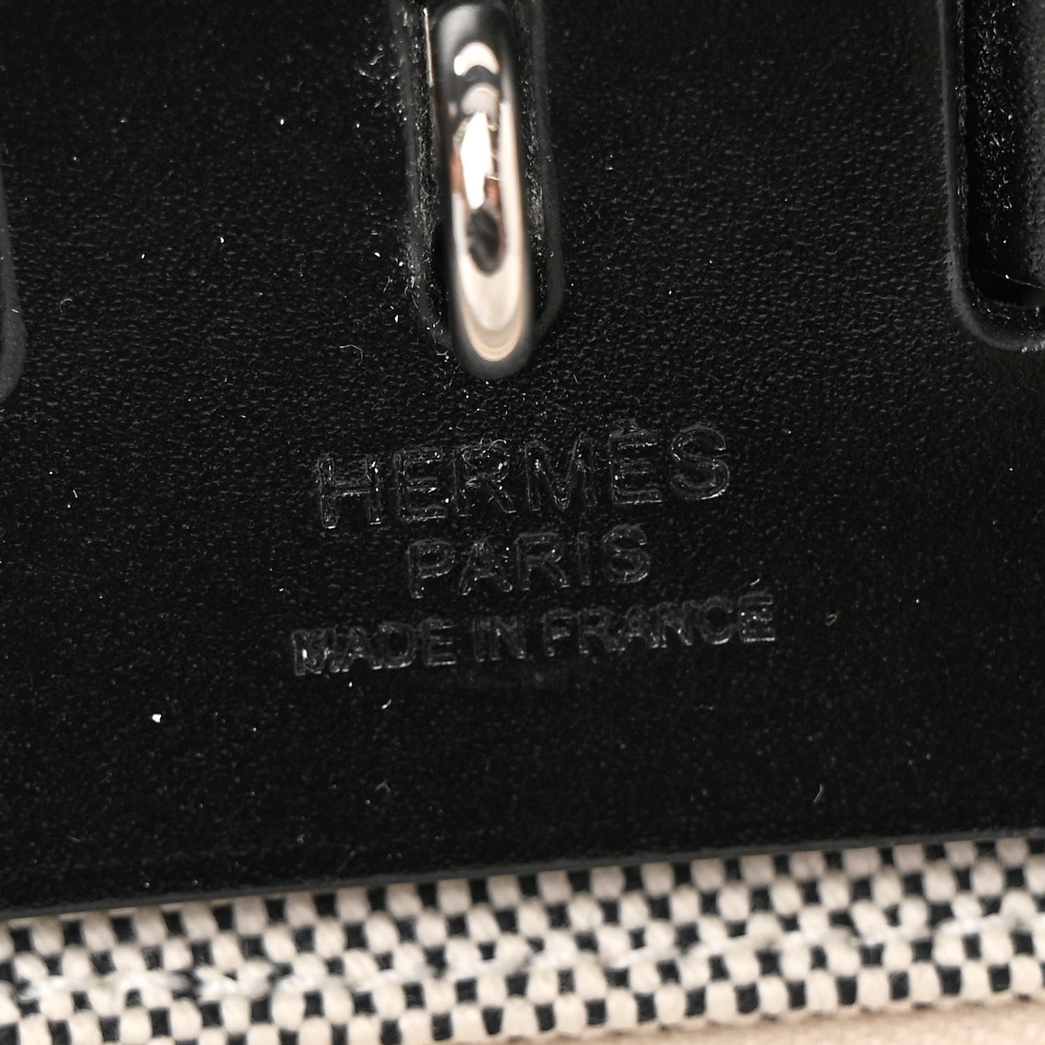 Hermes Vache Hunter Criss Viking Herbag Zip Retourne 31 PM Ecru Black 7 of 11