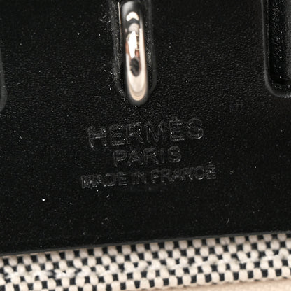 Hermes Vache Hunter Criss Viking Herbag Zip Retourne 31 PM Ecru Black 7 of 11