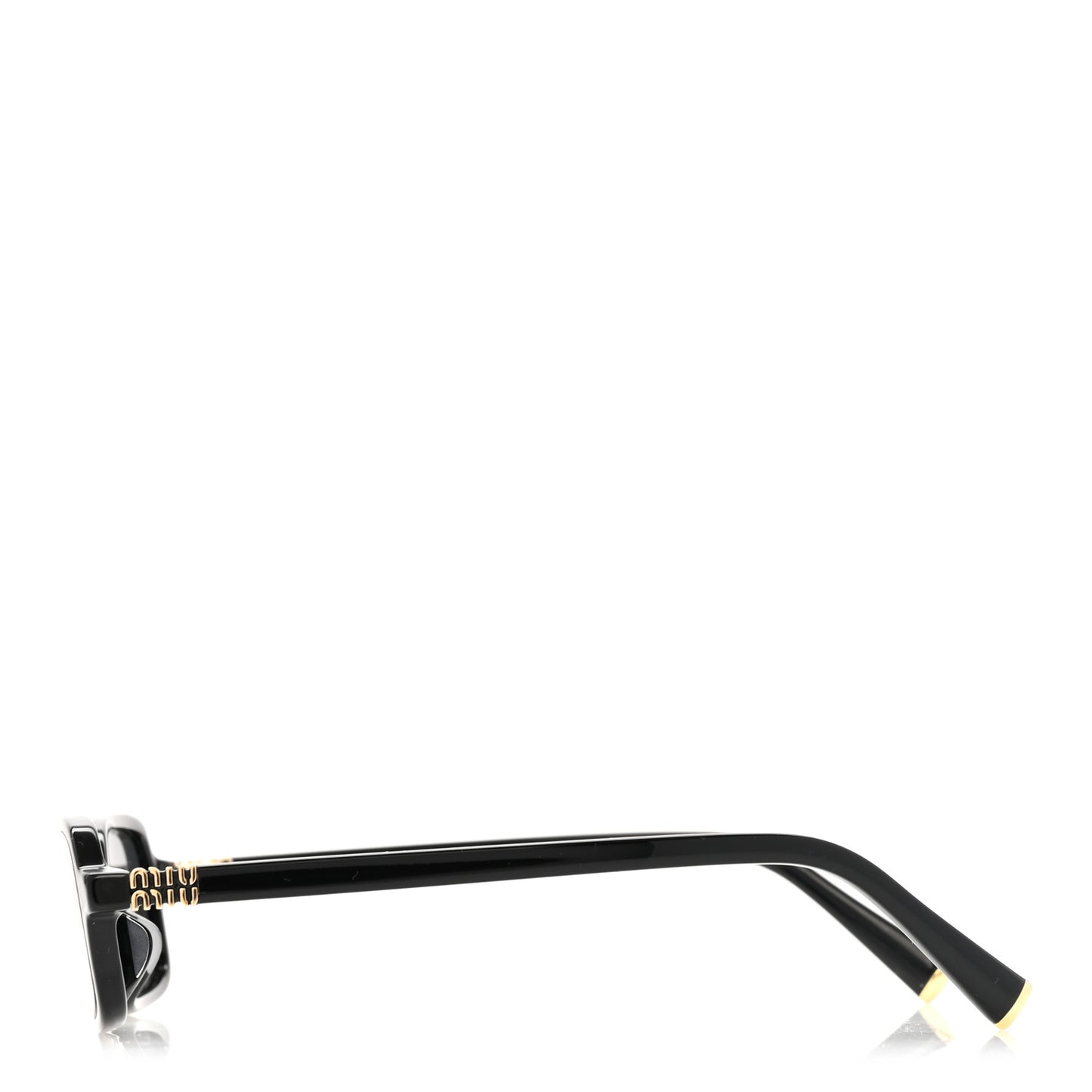Acetate Rectangle Regard Sunglasses SMU11Z Black