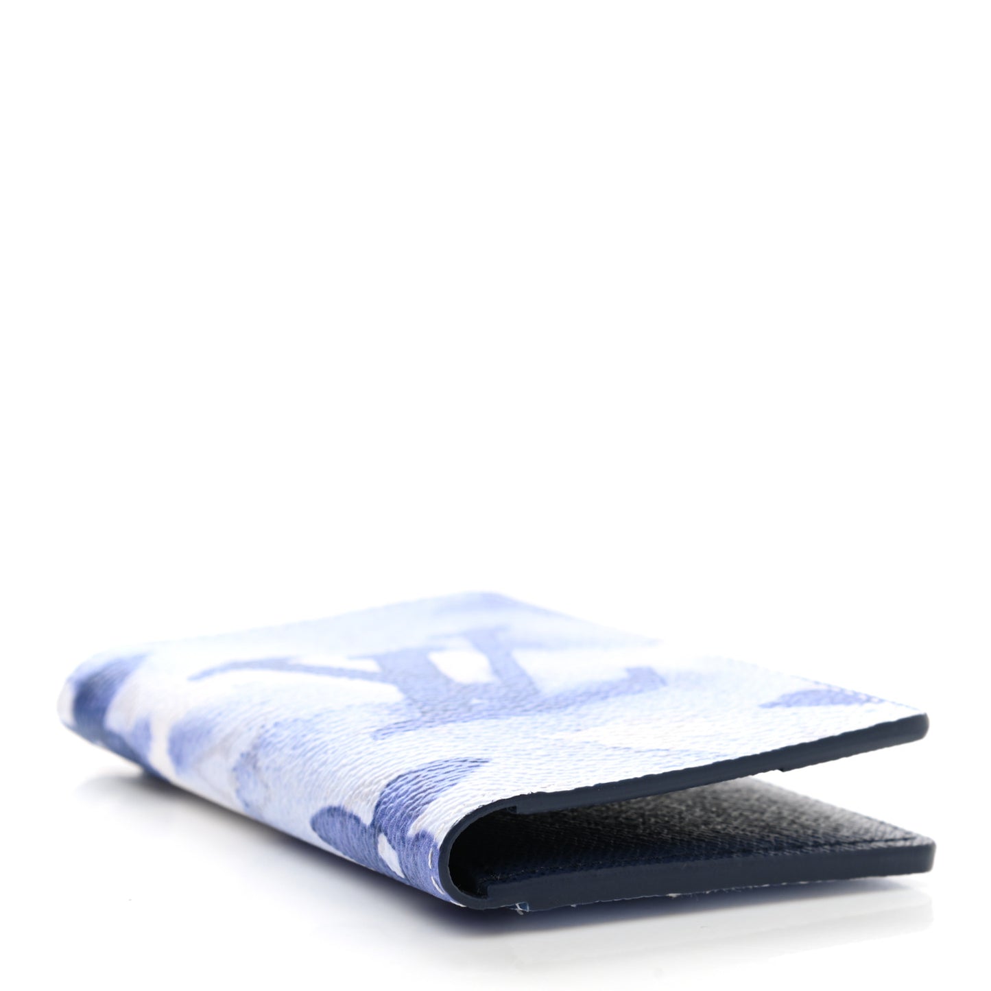 Monogram Watercolor Pocket Organizer Blue
