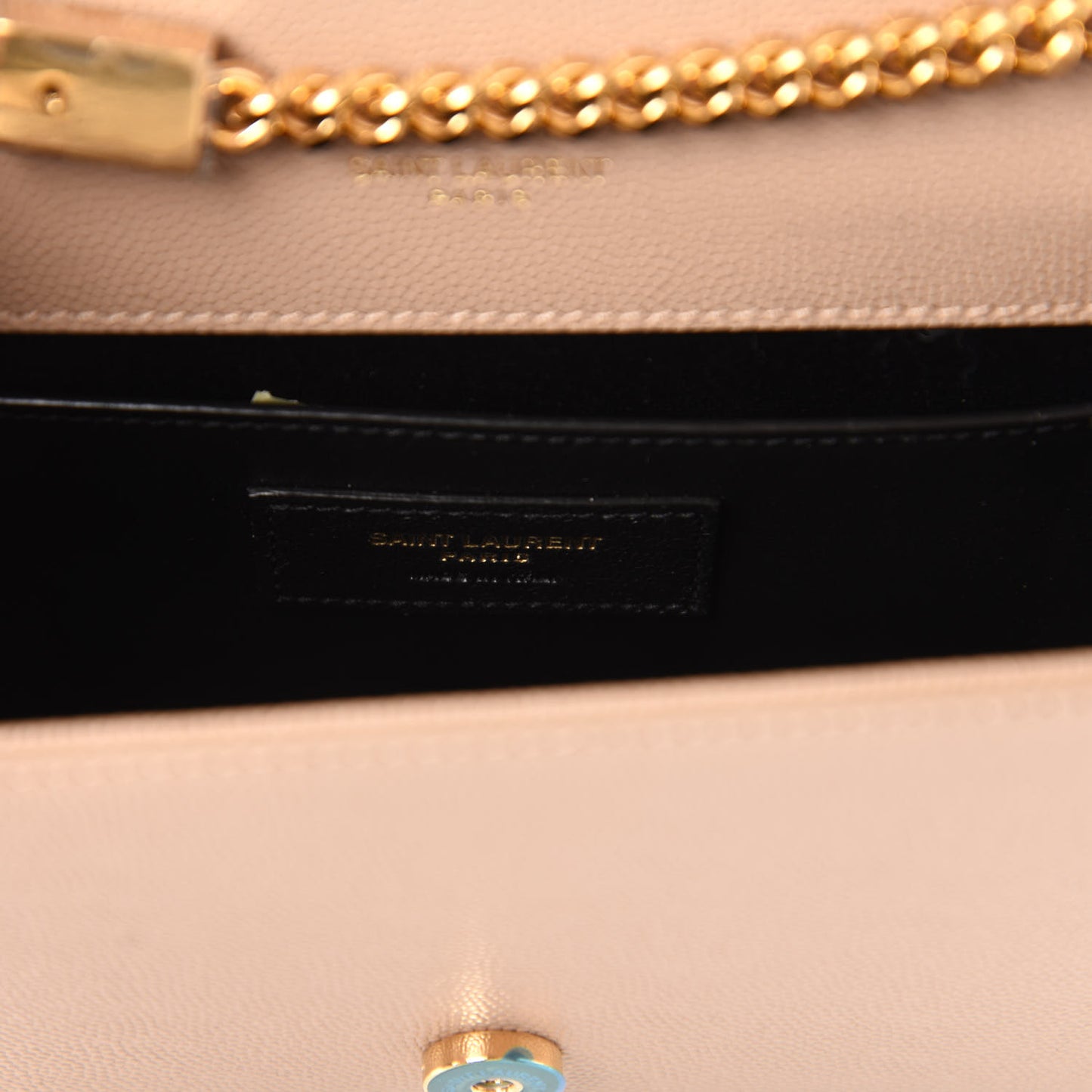 Grain De Poudre Small Monogram Kate Satchel Dark Beige