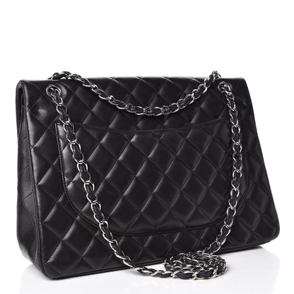 Chanel Lambskin Quilted Maxi Double Flap Black 3 of 18